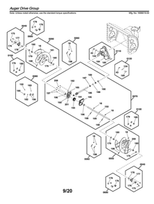 Part Location Diagram of 84001671 Murray Kit, Gear Box, Auger